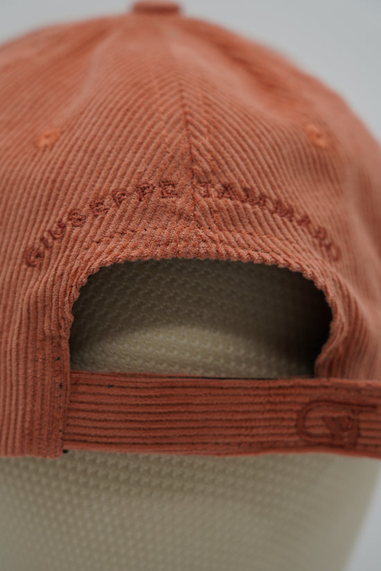 Cappello da baseball GT in velluto a coste salmone