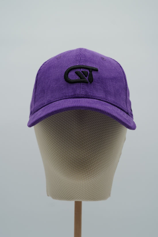 Cappello da baseball GT in velluto a coste viola