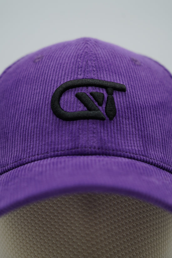 Cappello da baseball GT in velluto a coste viola