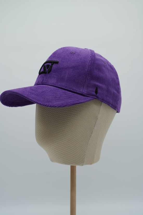 Cappello da baseball GT in velluto a coste viola