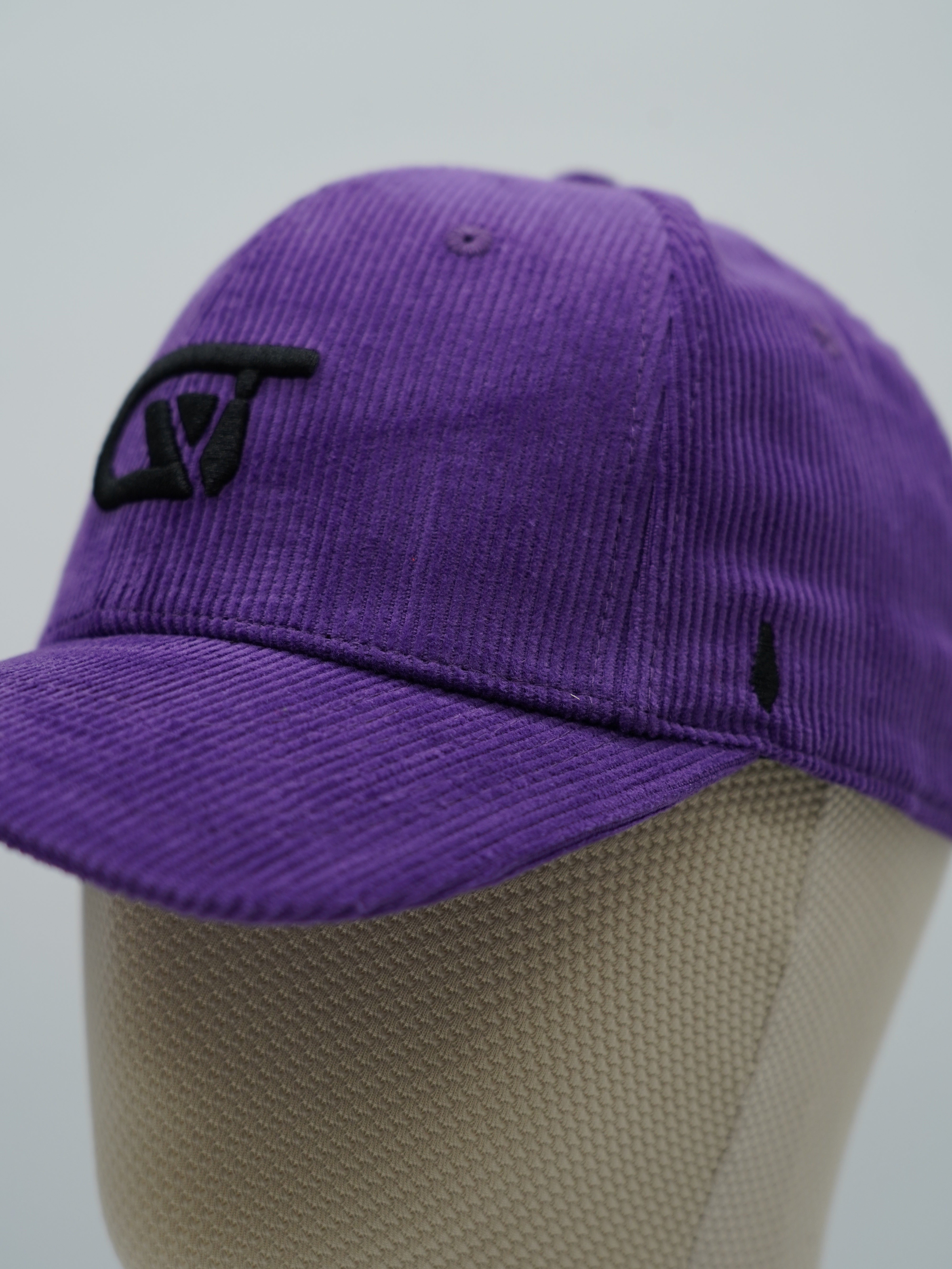 Cappello da baseball GT in velluto a coste viola