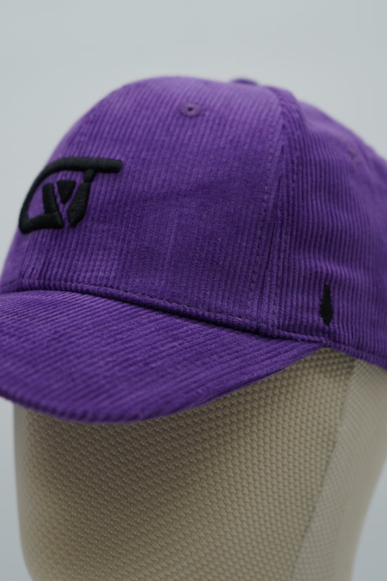 Cappello da baseball GT in velluto a coste viola