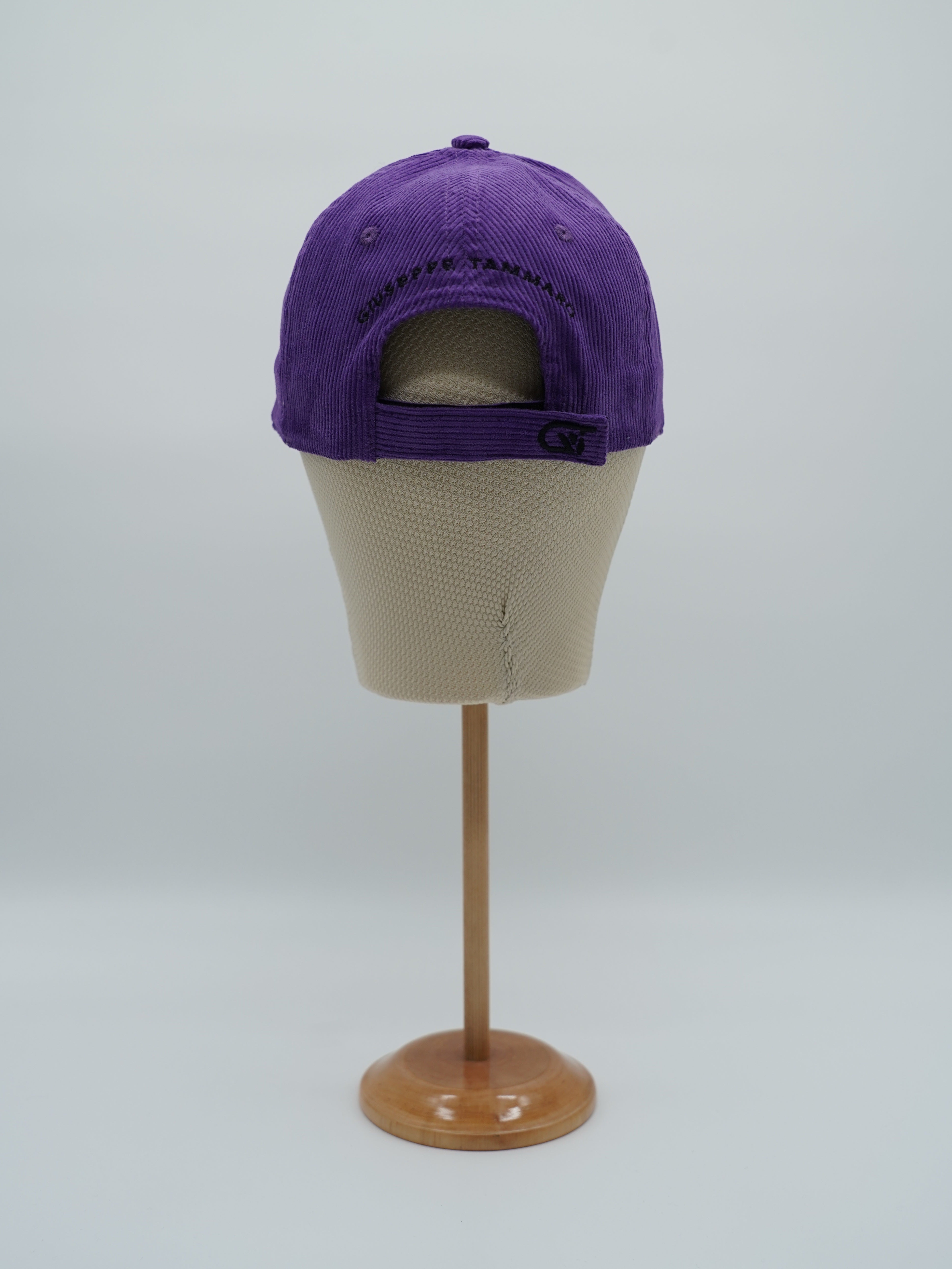Cappello da baseball GT in velluto a coste viola