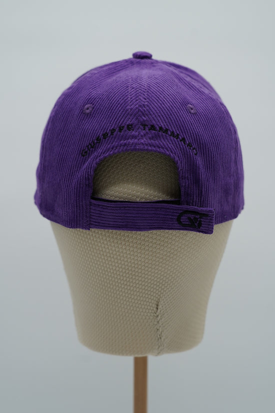 Cappello da baseball GT in velluto a coste viola