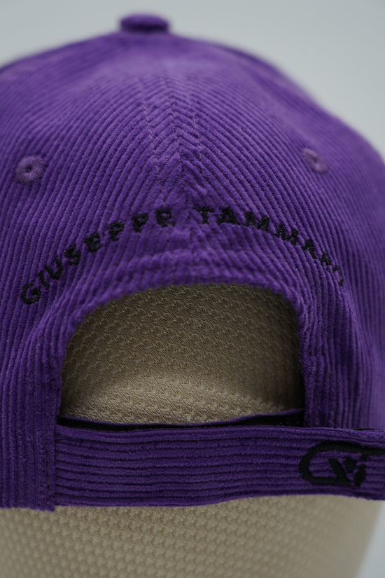 Cappello da baseball GT in velluto a coste viola
