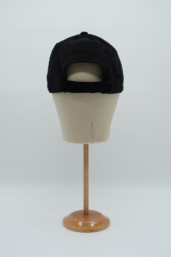 Cappello da baseball GT in velluto a coste nero