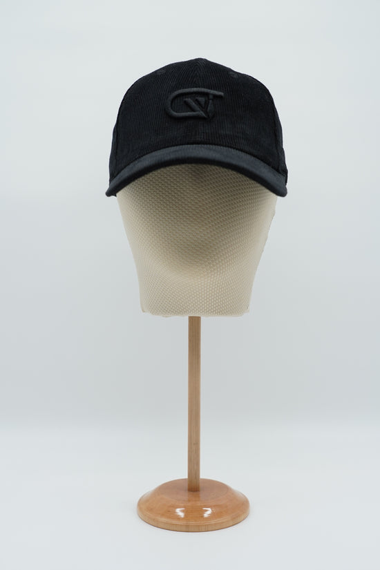 Cappello da baseball GT in velluto a coste nero