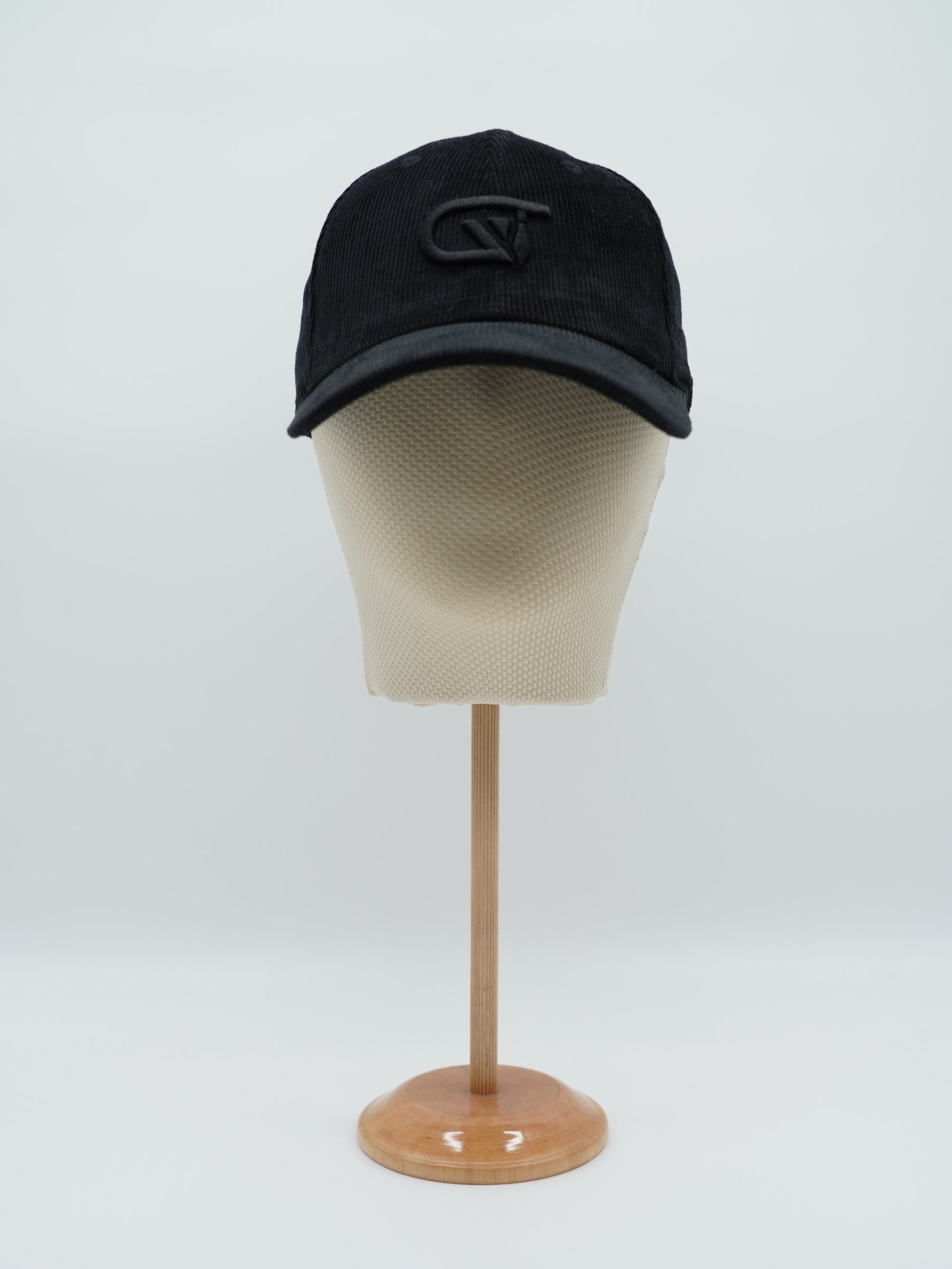 Cappello da baseball GT in velluto a coste nero