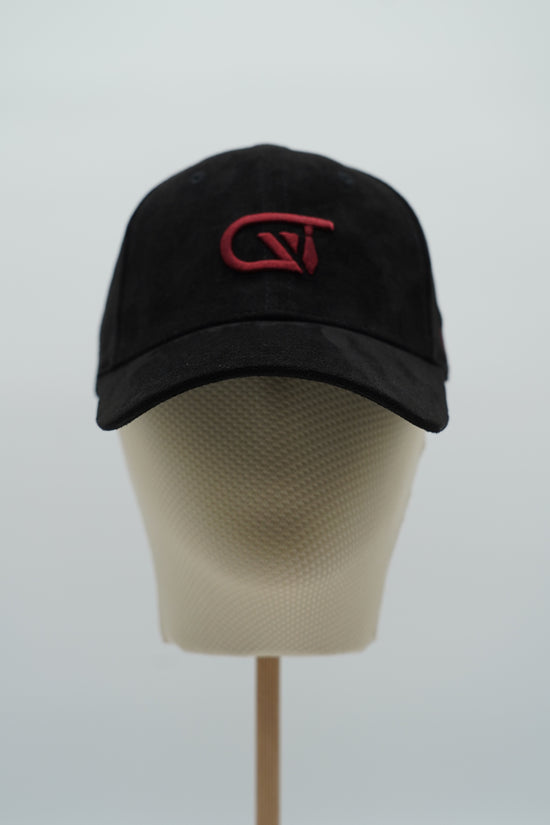Cappello da baseball GT in camoscio nero