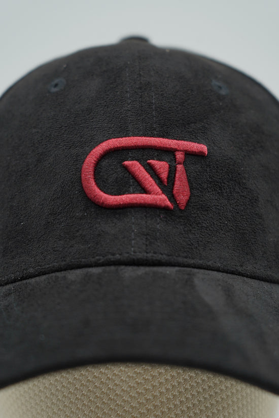 Cappello da baseball GT in camoscio nero