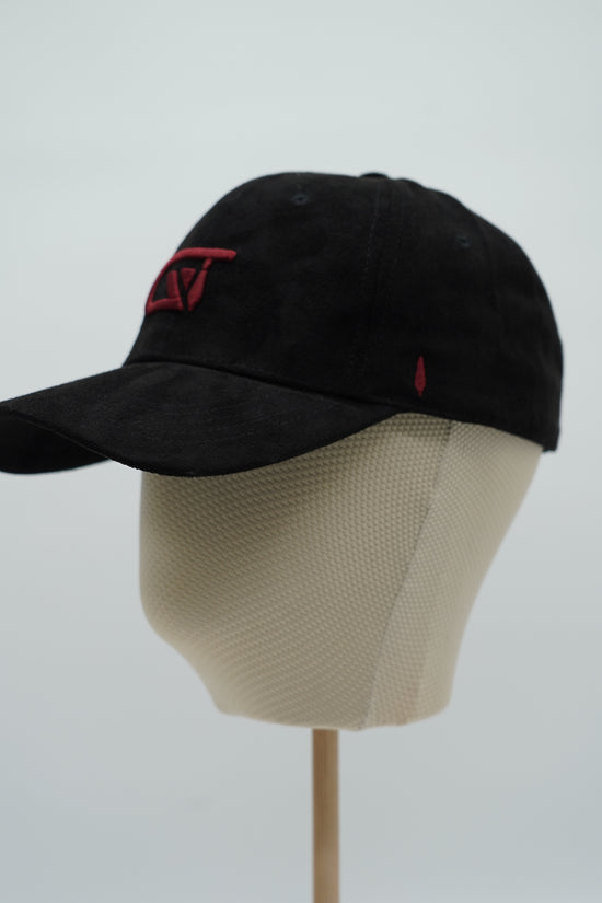 Cappello da baseball GT in camoscio nero