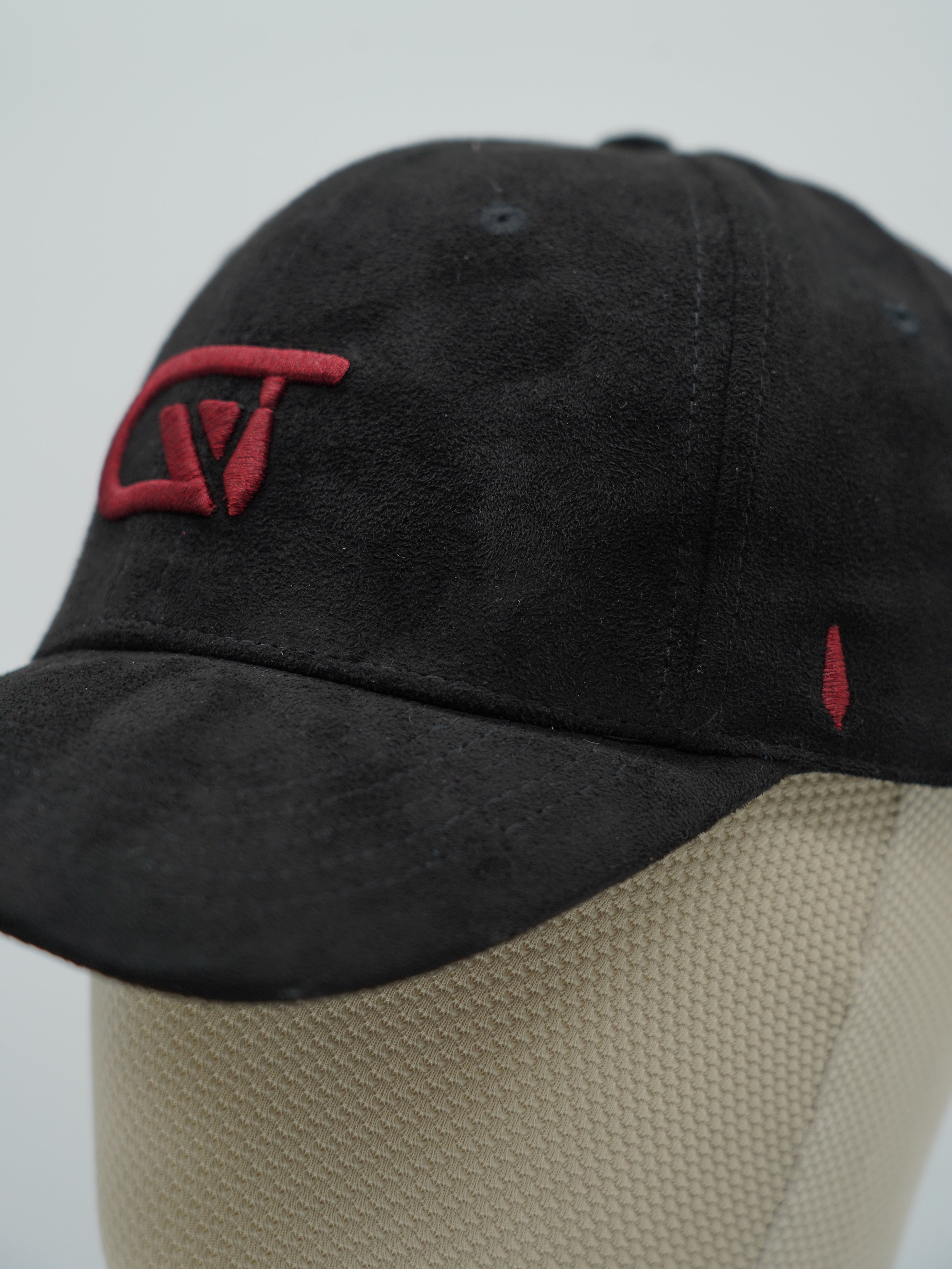 Cappello da baseball GT in camoscio nero