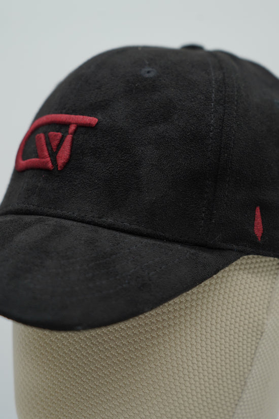 Cappello da baseball GT in camoscio nero