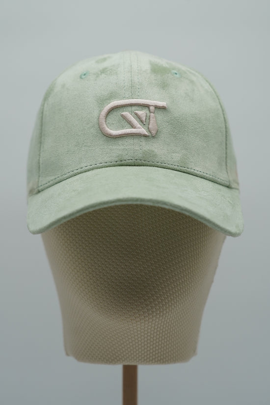 Cappello da baseball GT in camoscio verde tiffany