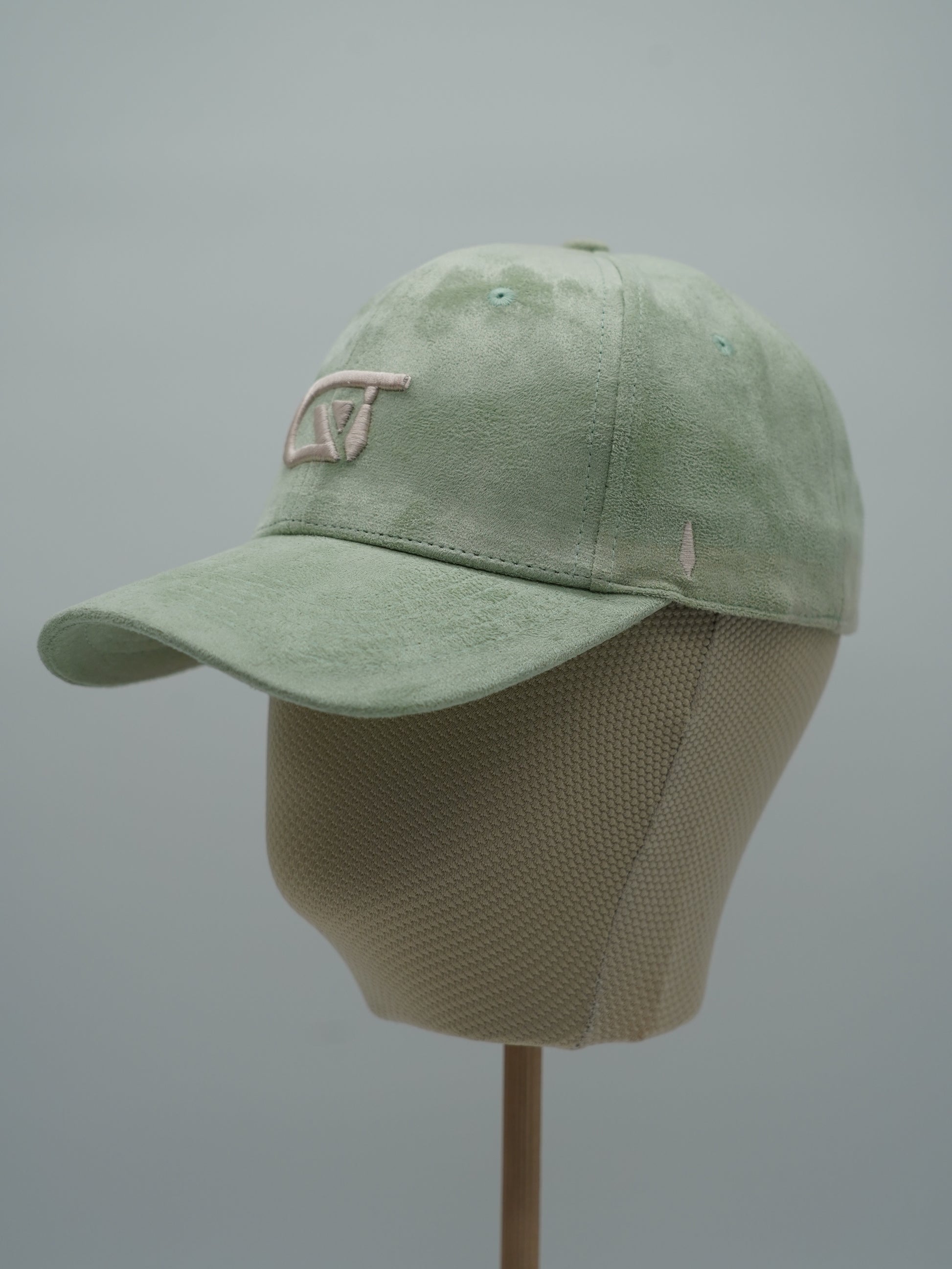 Cappello da baseball GT in camoscio verde tiffany