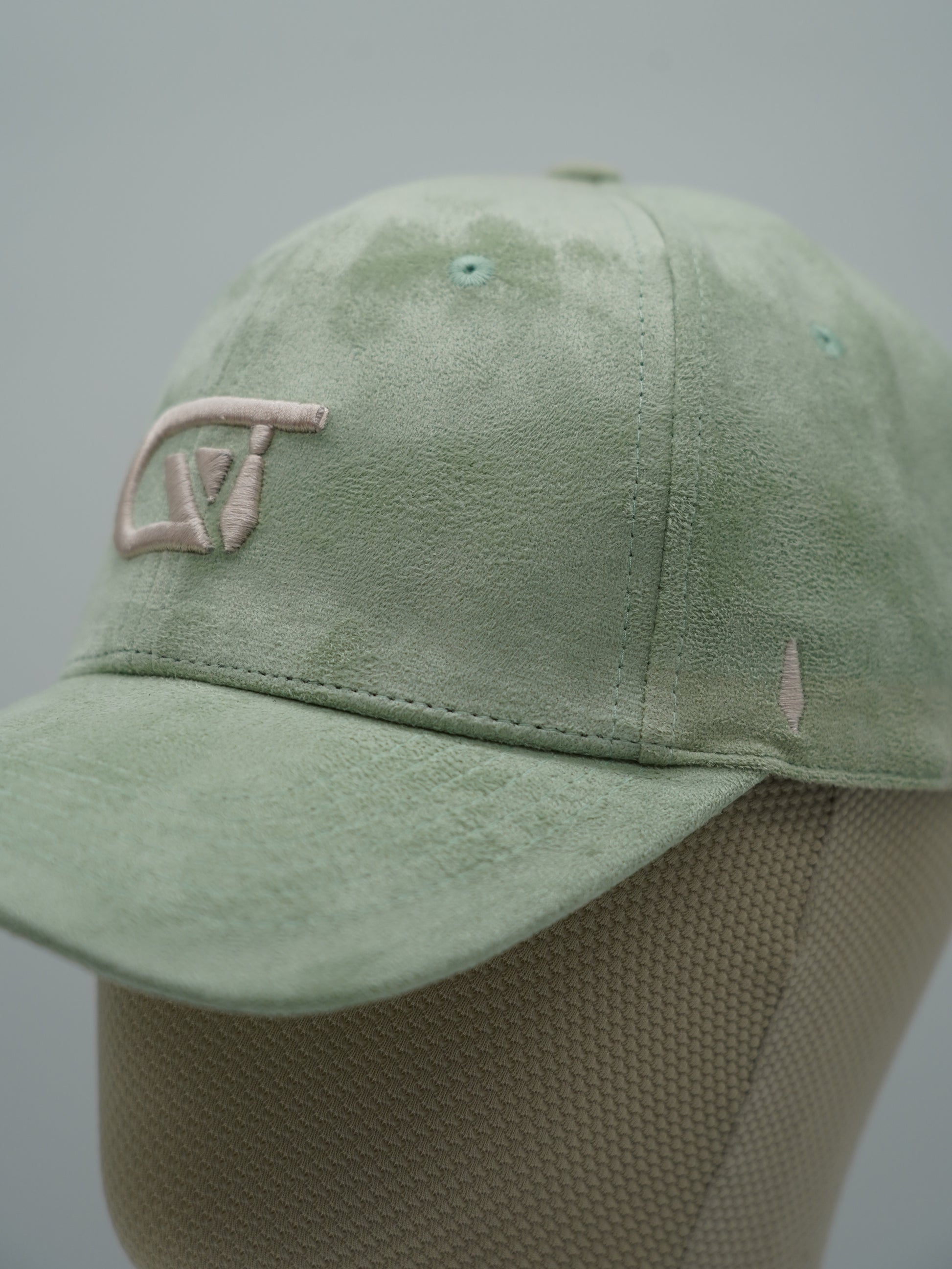 Cappello da baseball GT in camoscio verde tiffany