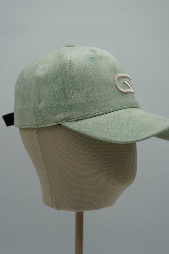 Cappello da baseball GT in camoscio verde tiffany