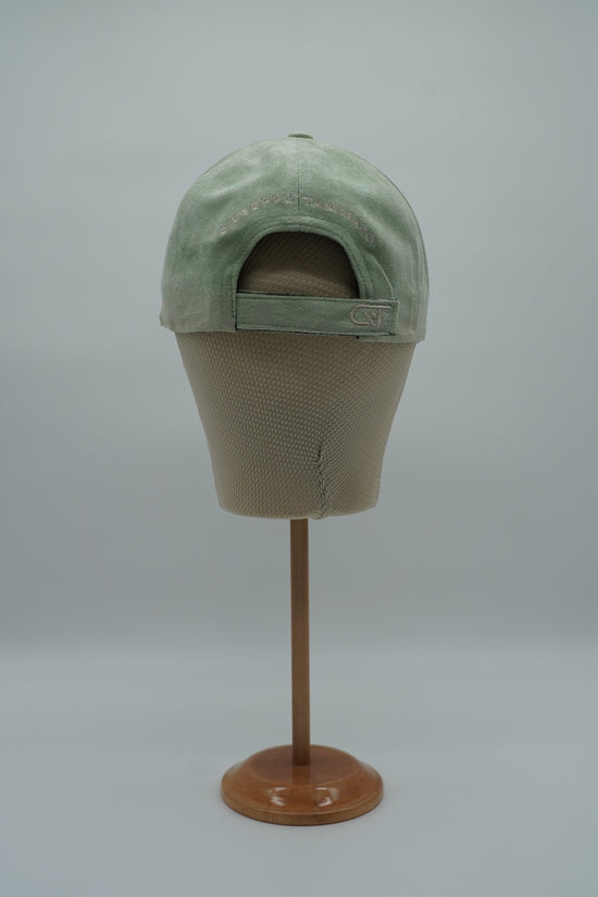 Cappello da baseball GT in camoscio verde tiffany