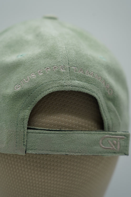 Cappello da baseball GT in camoscio verde tiffany