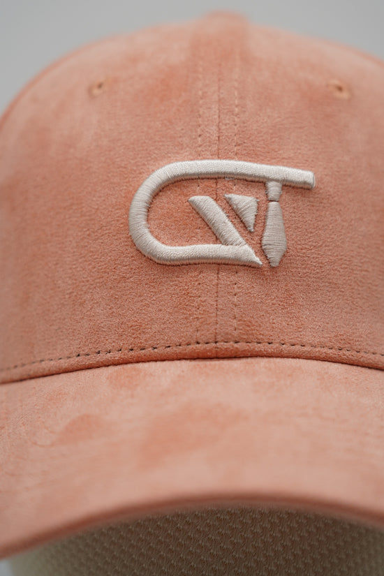 Cappello da baseball GT in camoscio salmone