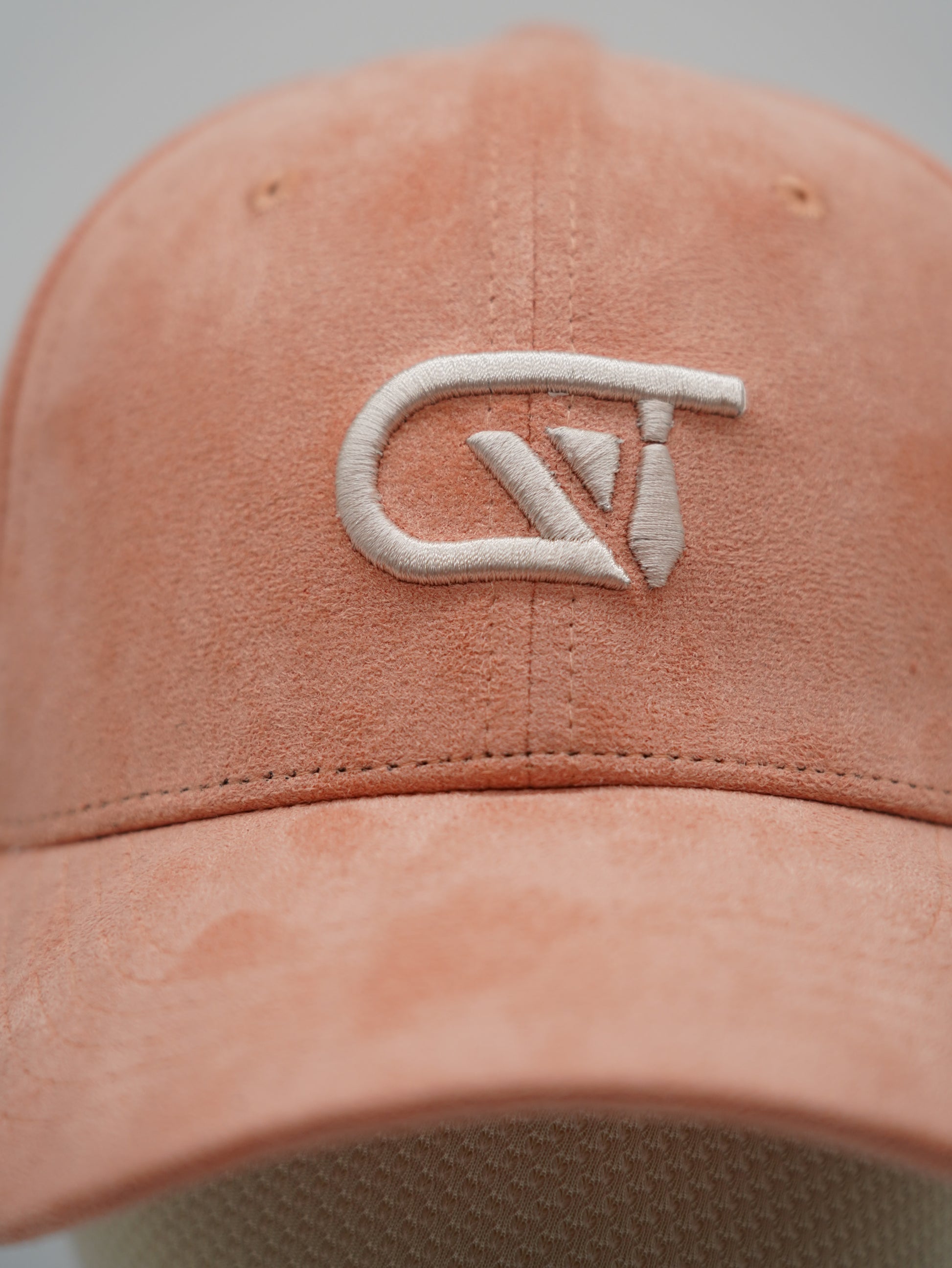 Cappello da baseball GT in camoscio salmone