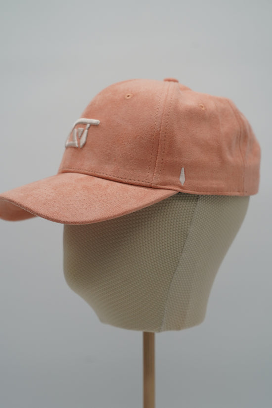 Cappello da baseball GT in camoscio salmone