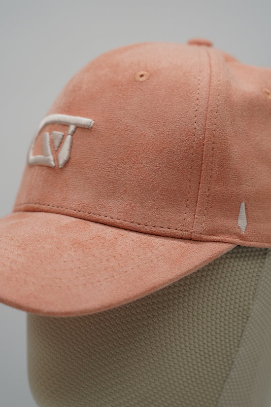 Cappello da baseball GT in camoscio salmone