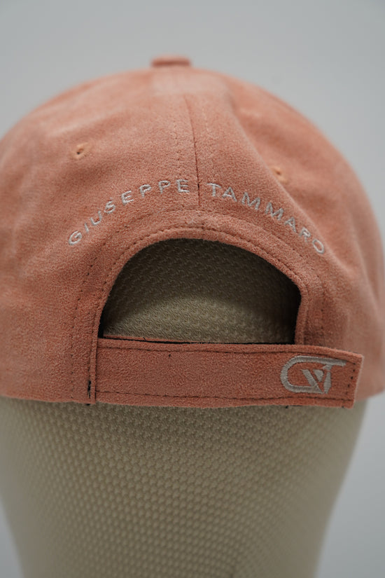 Cappello da baseball GT in camoscio salmone