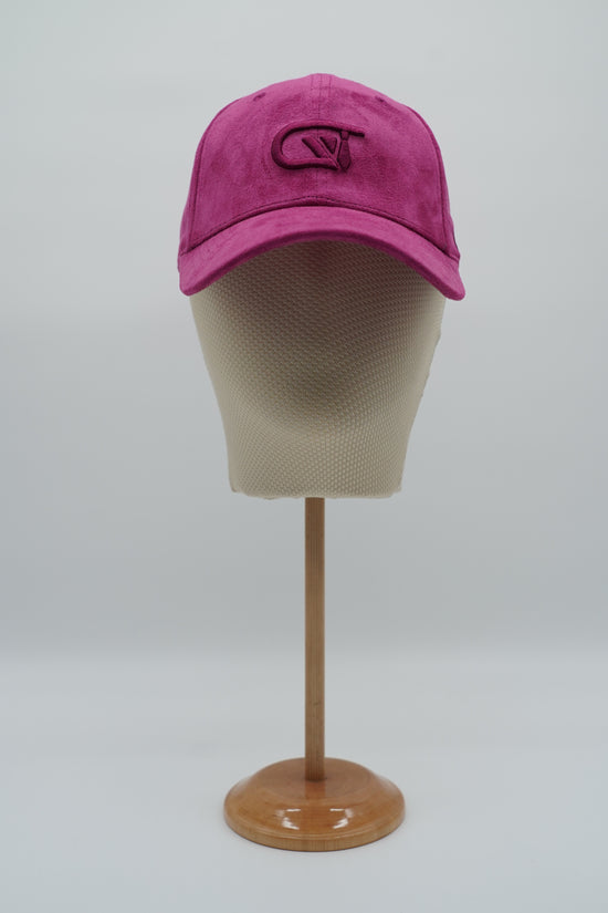 Cappello da baseball GT in camoscio porpora