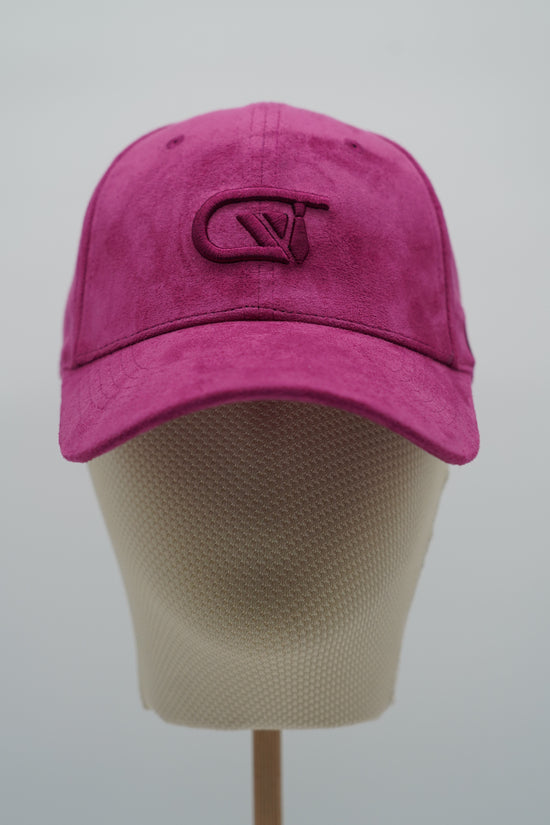 Cappello da baseball GT in camoscio porpora