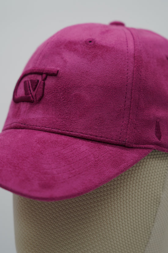 Cappello da baseball GT in camoscio porpora