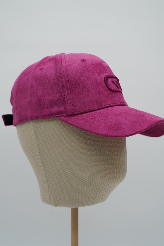 Cappello da baseball GT in camoscio porpora