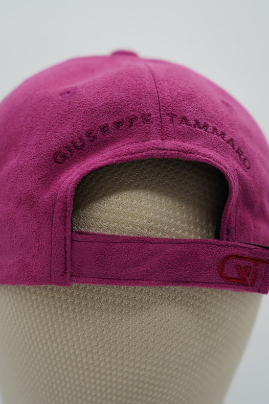 Cappello da baseball GT in camoscio porpora