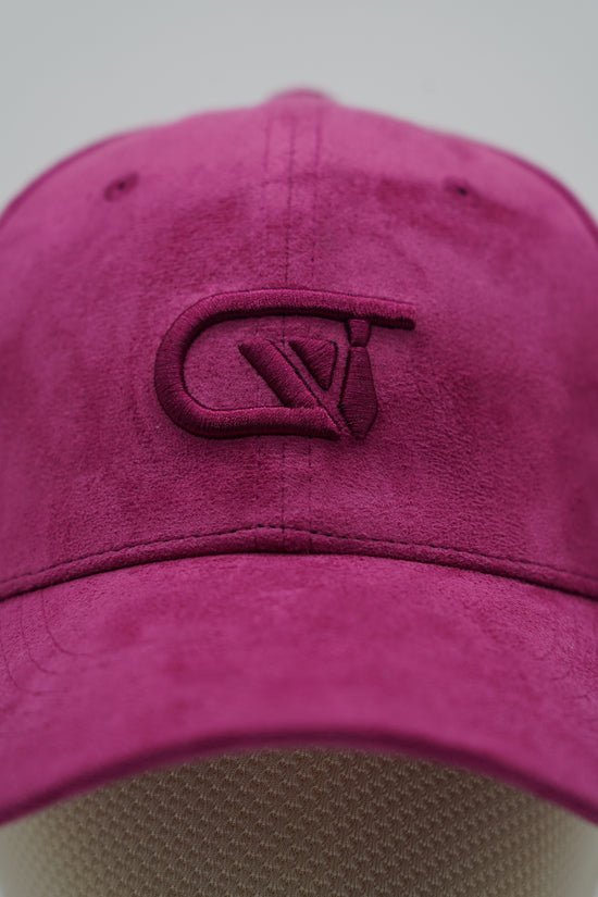Cappello da baseball GT in camoscio porpora