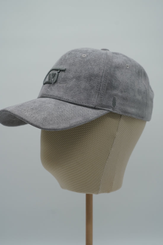Cappello da baseball GT in camoscio grigio