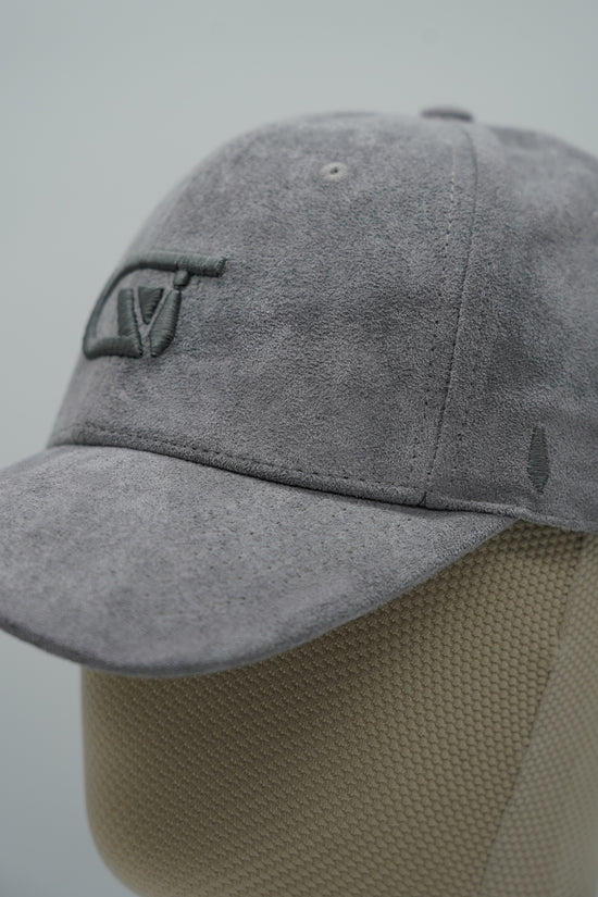 Cappello da baseball GT in camoscio grigio