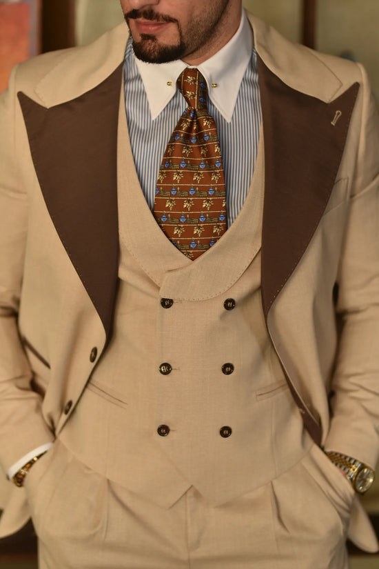 Spille collo camicia oro e argento