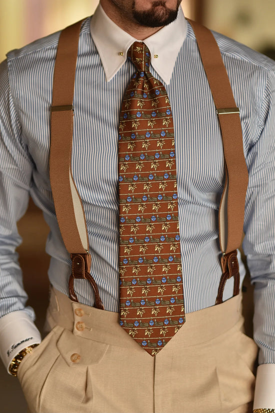 Spille collo camicia oro e argento