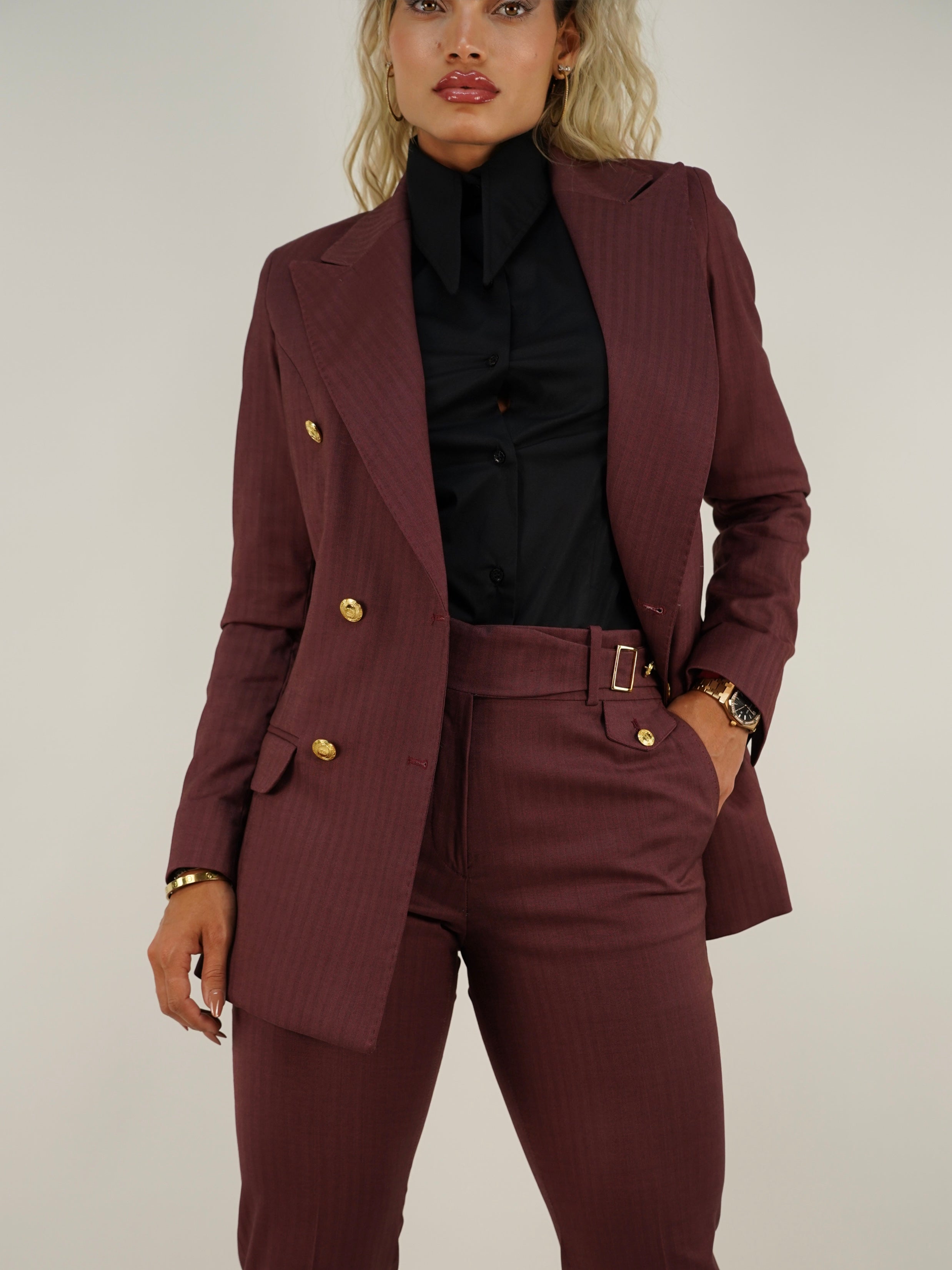 Tailleur doppiopetto rubino