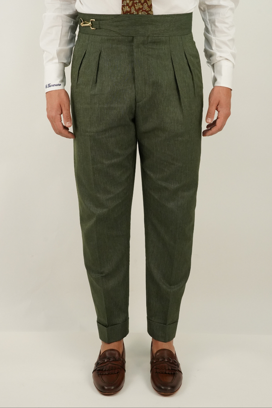 Gurkha royal fiammato verde con gancio oro