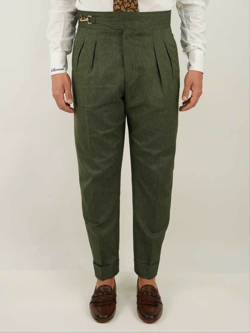 Gurkha royal fiammato verde con gancio oro