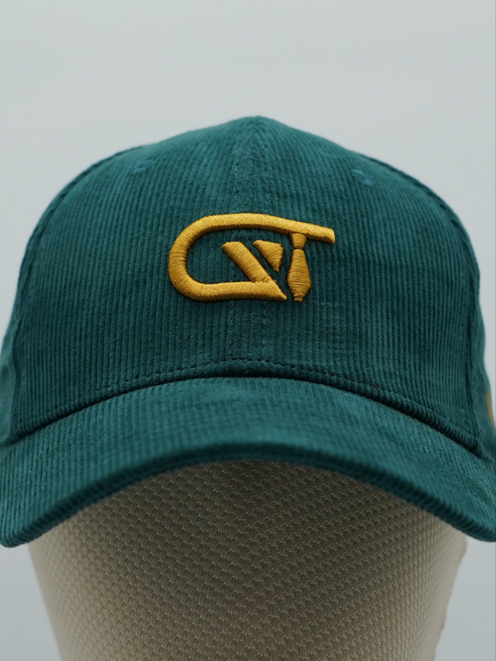 Cappello da baseball GT in velluto a coste verde