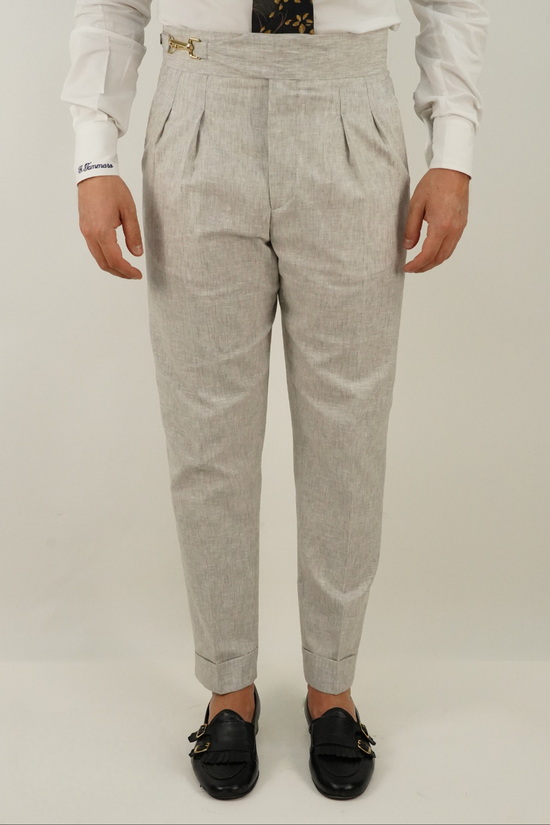 Gurkha royal fiammato grigio perla con gancio oro