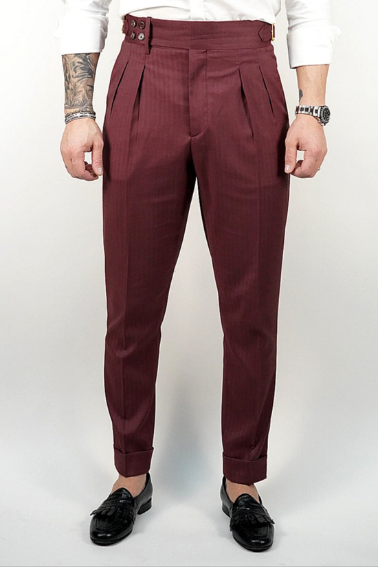 Gurkha Rubino con 4 bottoni e fibbie stringenti laterali