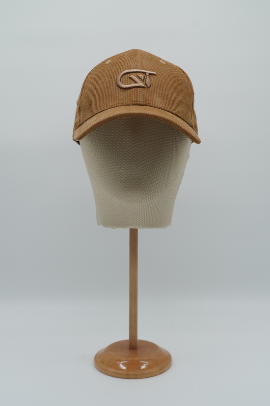 Cappello da baseball GT in velluto a coste cammello