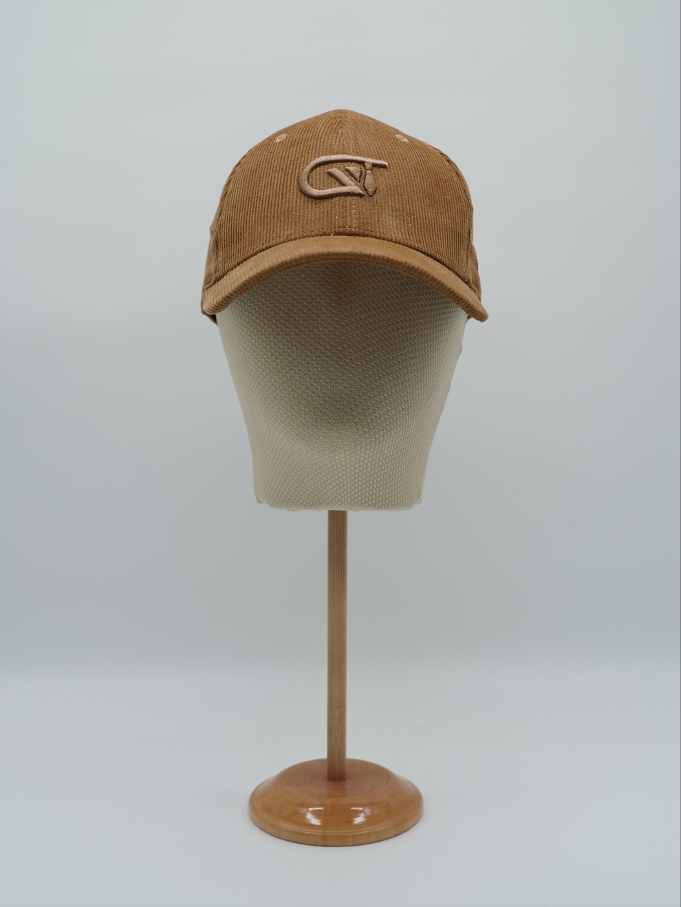 Cappello da baseball GT in velluto a coste cammello