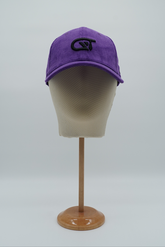 Cappello da baseball GT in velluto a coste viola