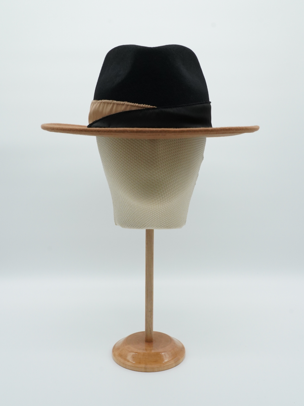 Cappello Texas bicolore Alce/Nero in feltro