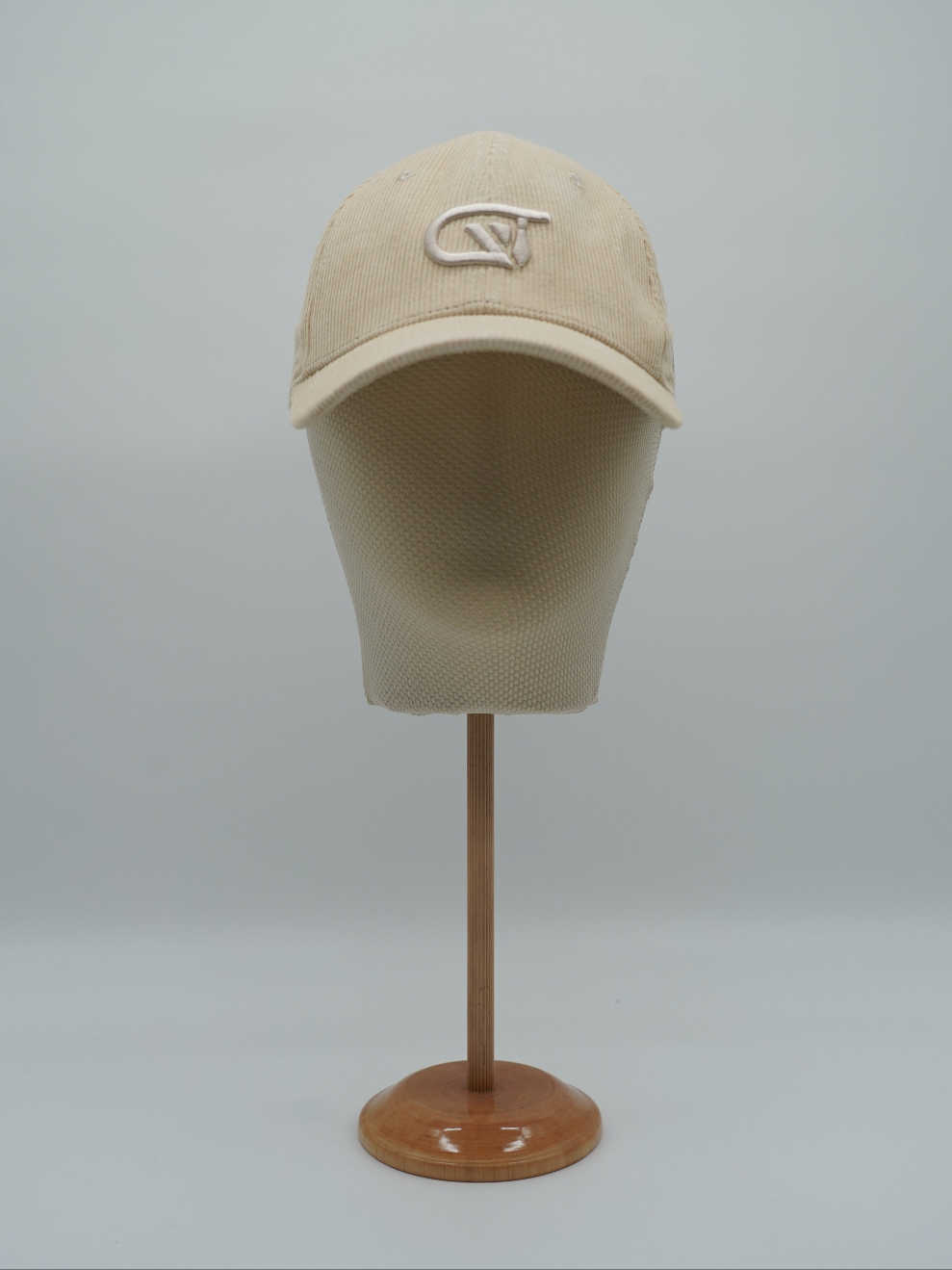 Cappello da baseball GT in velluto a coste beige