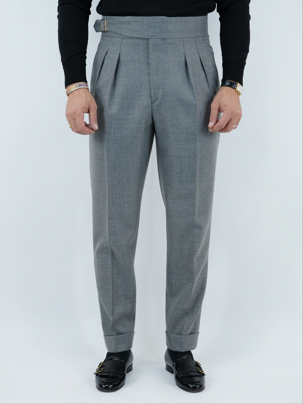 Gurkha cenere diagonale con fibbia laterale regolabile